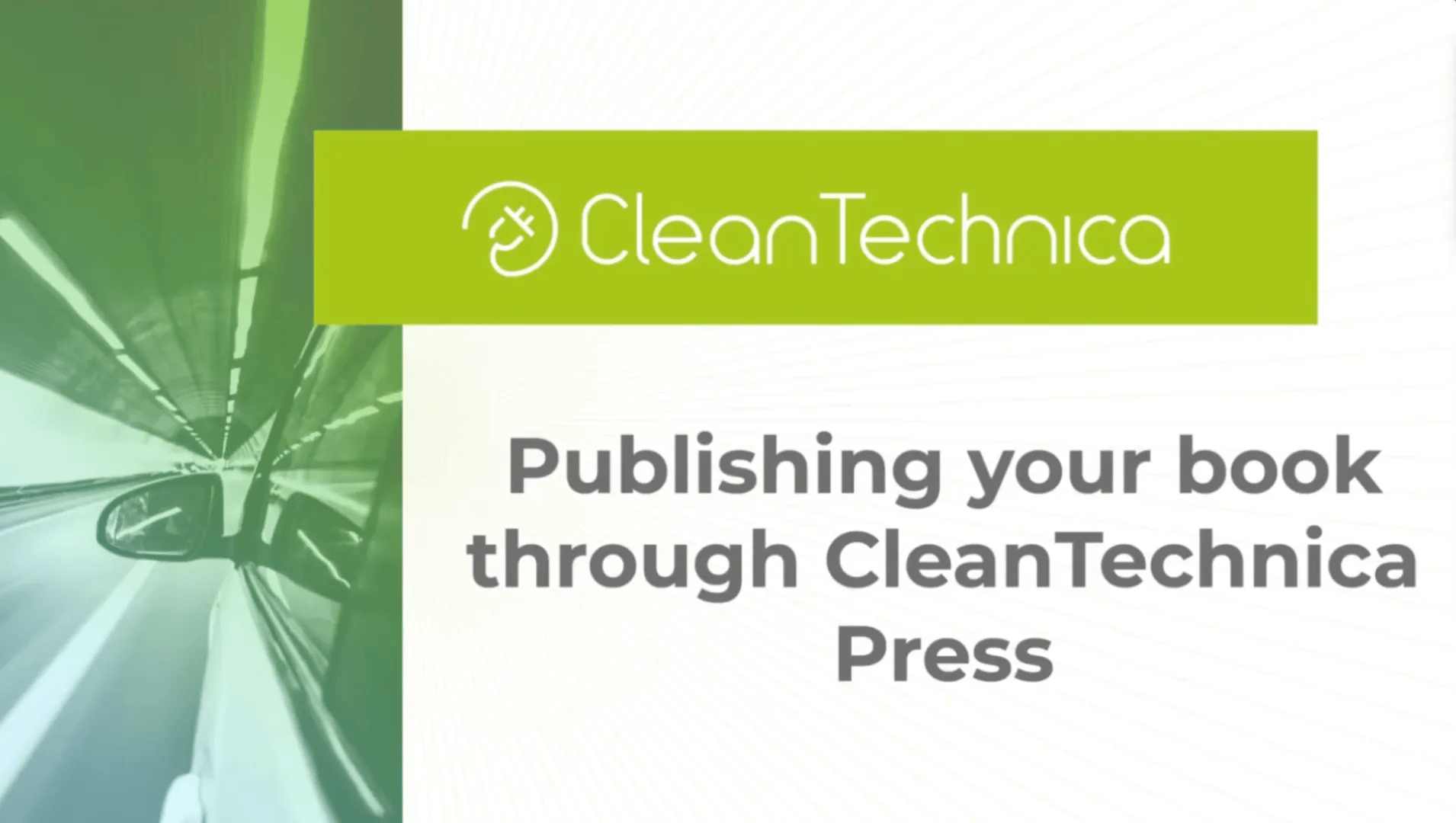 Publishing Your Book Through CleanTechnica Press