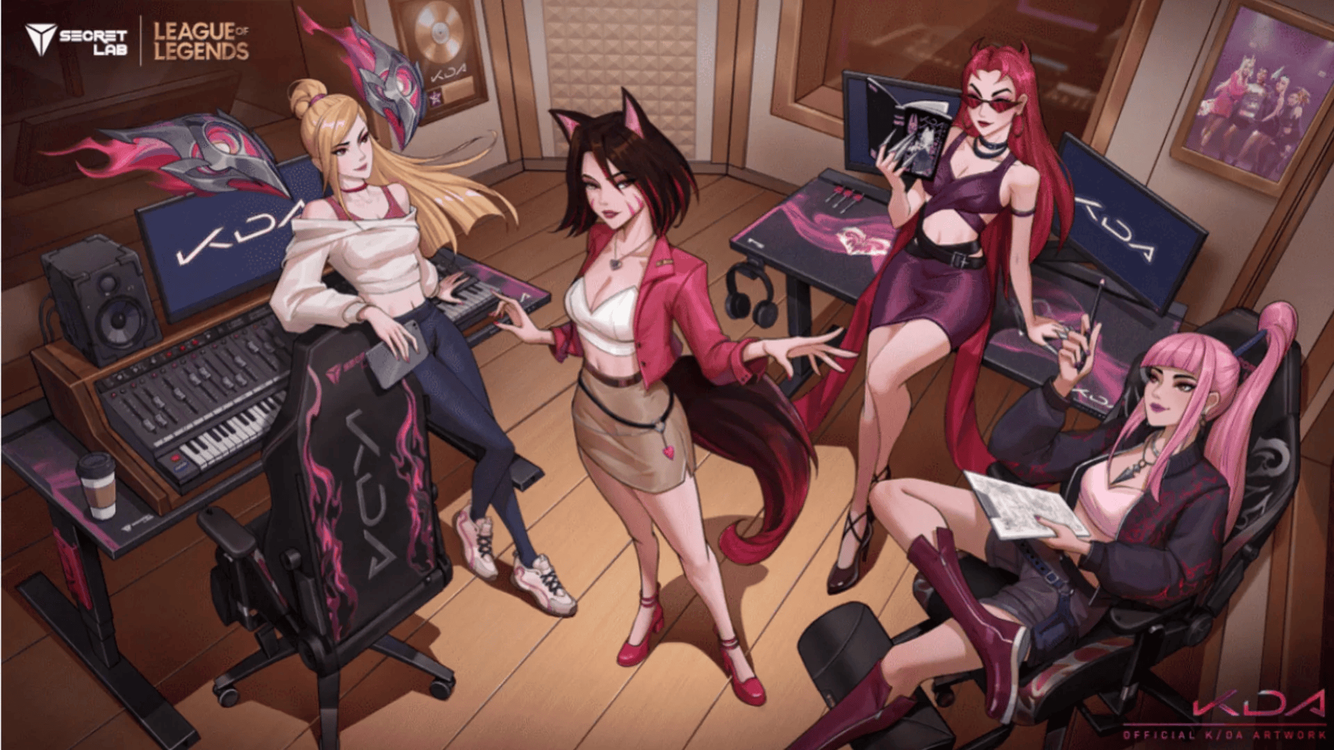 Secretlab Reveals K/DA Firestarter Collection With New Gaming Chair and Desk Designs