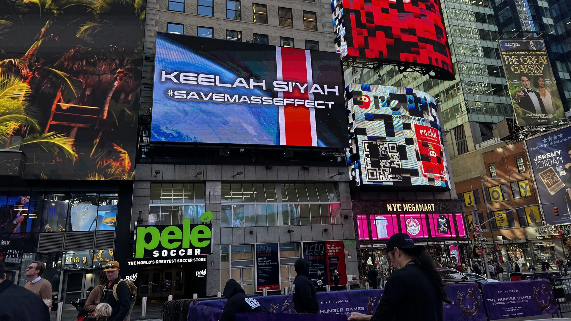 #SaveMassEffect goes live in NY Times Square