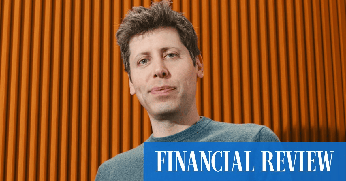Australia will get early access to AI models: Altman