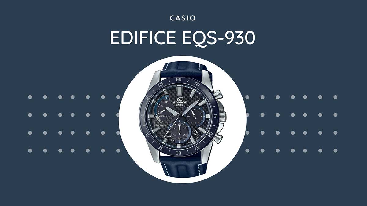 CASIO Announces New EDIFICE Solar-Powered Chronograph With A Carbon Fiber Dial