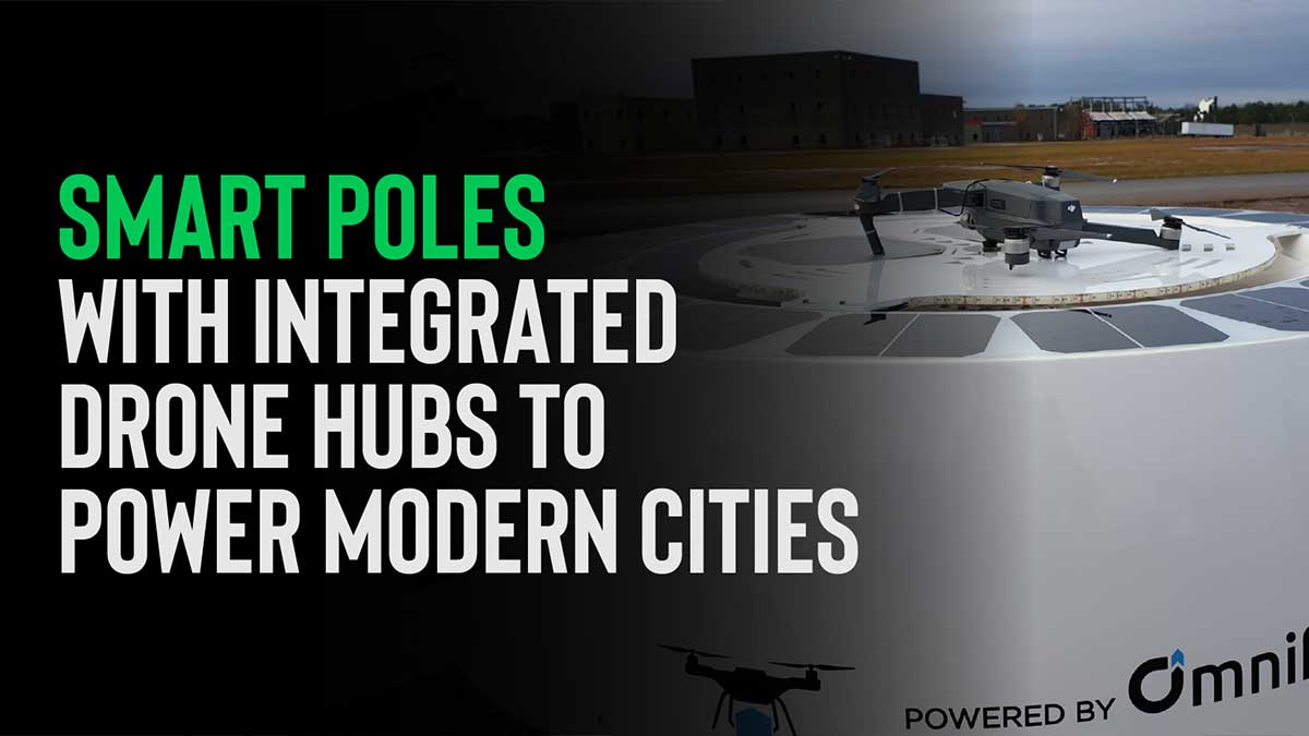 Smart Poles with Integrated Drone Hubs to Power Modern Cities