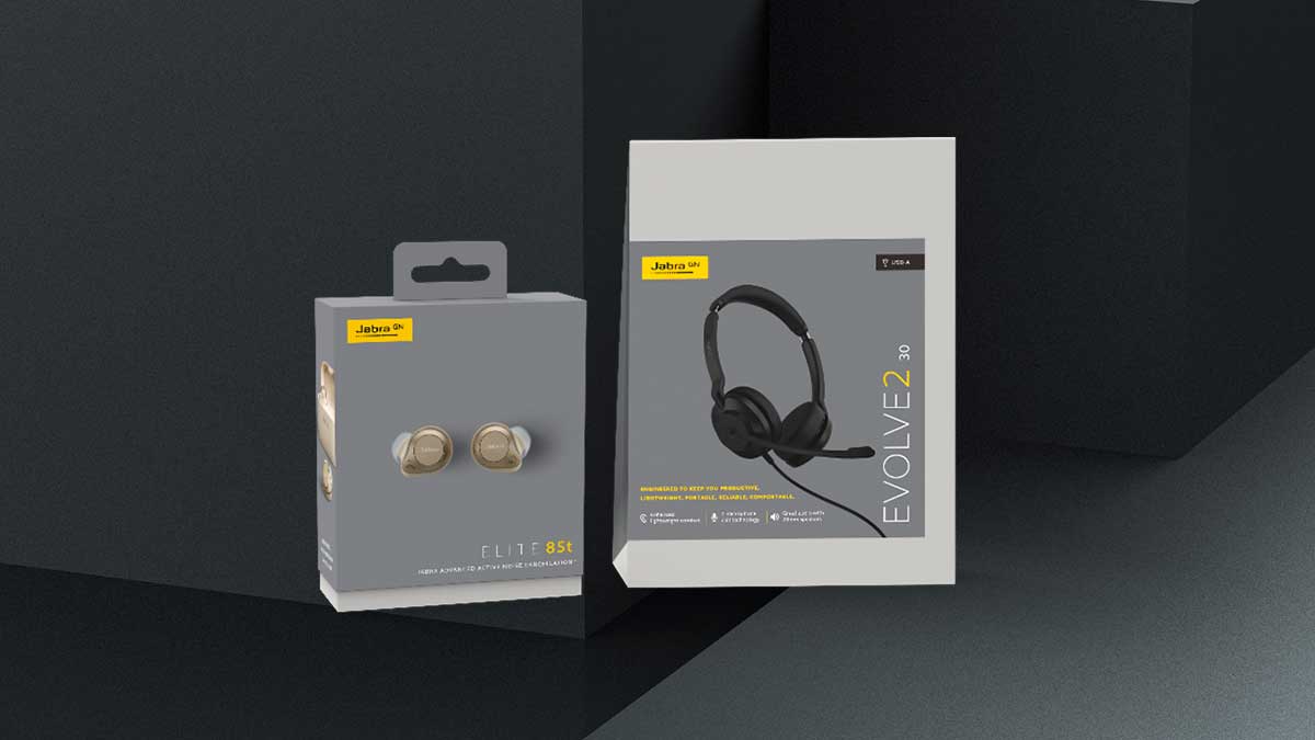 Jabra marks sustainability journey with 100% sustainable packaging for the Elite 85t & Evolve2