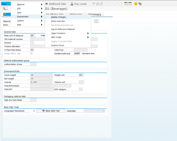 Sap-s4-hana-mm03-display-changes