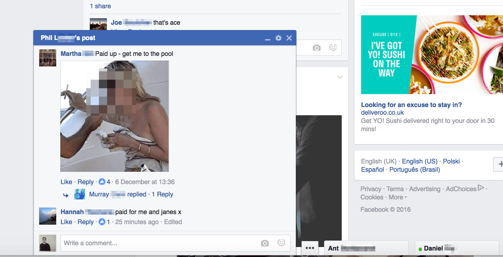 Facebook tests turning comment reels into message threads.