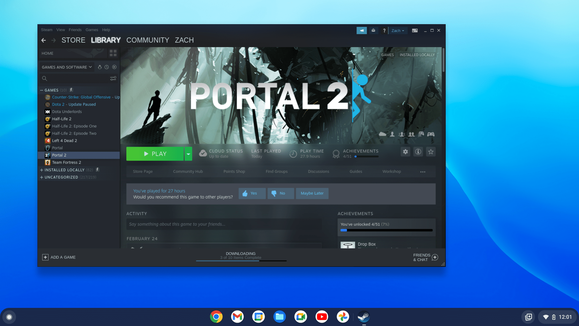 Steam comes to Chrome OS