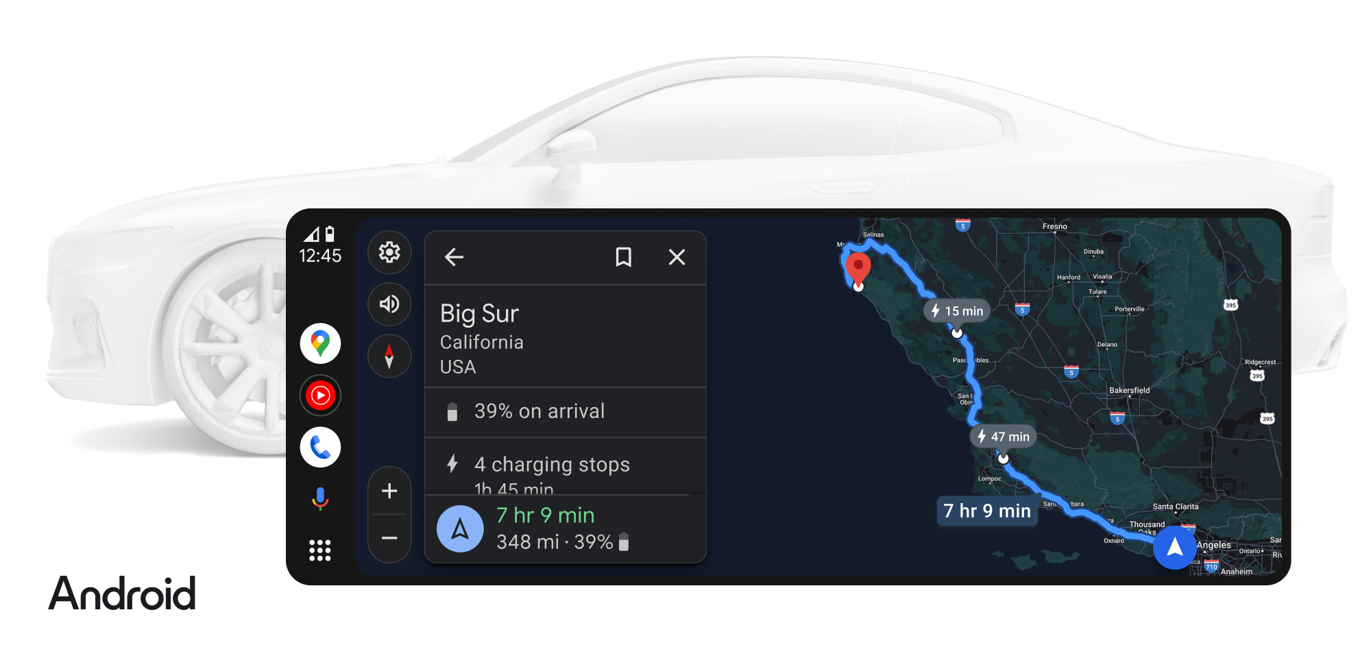 Google Maps Will Now Give EV Drivers Real Time Battery Range Info Android Auto EV Charging 