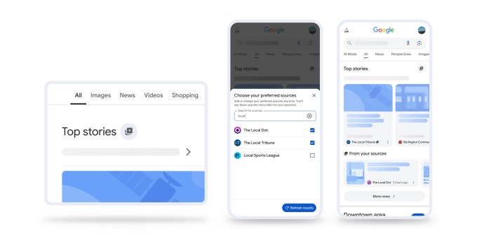 Google will now let you pick your top sources for search results Google will now let you pick your top sources for search results