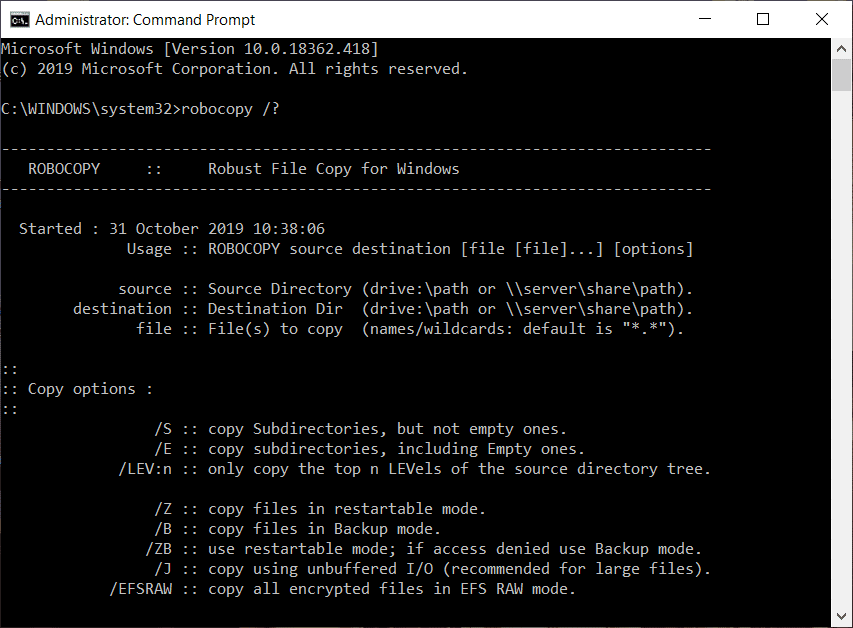 Add a Graphical User Interface (GUI) To the Microsoft Robocopy (1) Add a Graphical User Interface (GUI) To the Microsoft Robocopy (1)