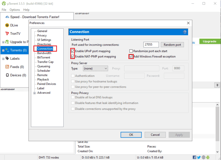 Fix UTorrent Stuck On Connecting To Peers TechCult Add Windows Firewall Exception 768x558 