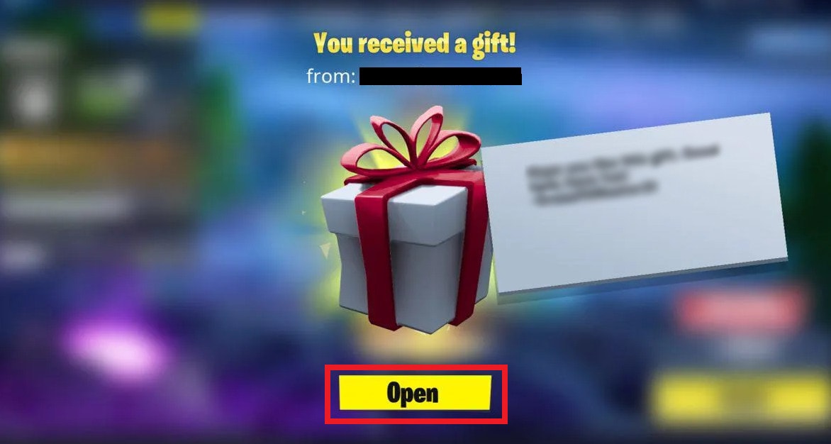 Does A Fortnite Gift Expire TechCult You Received A Gift Open 