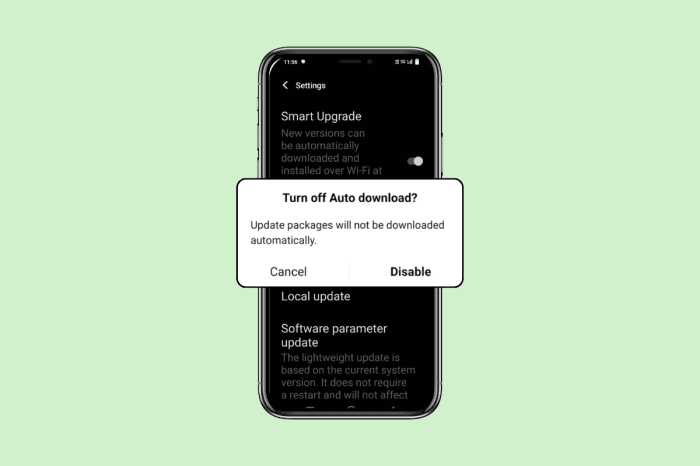 Turn off auto updates android