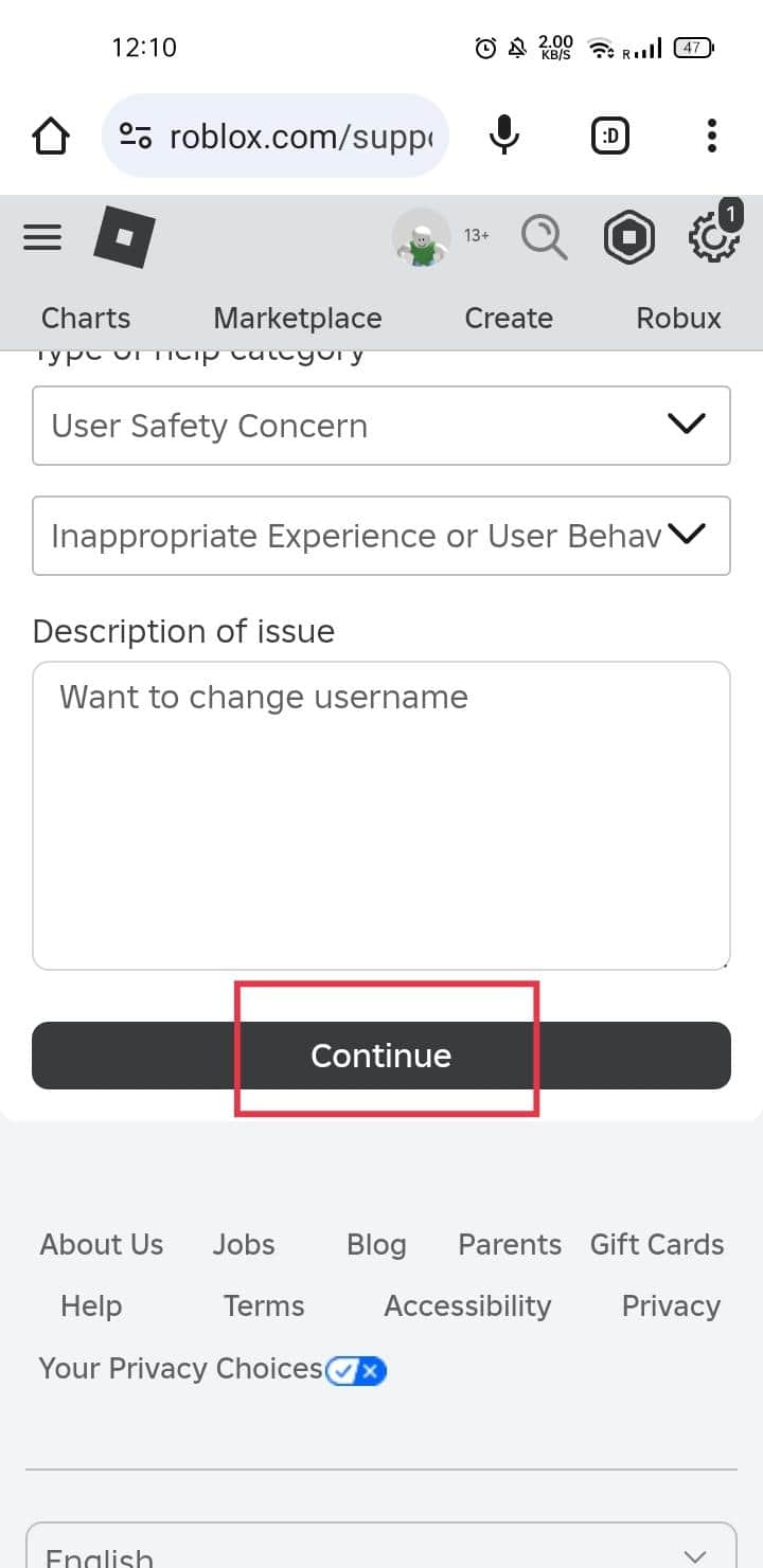 How To Change Roblox Username For Free TechCult Tap On Continue 