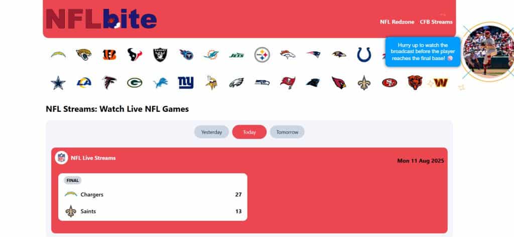 17 Best Sites For Free NFL Streaming Games 2026 TechCult Nflbite 1024x473 