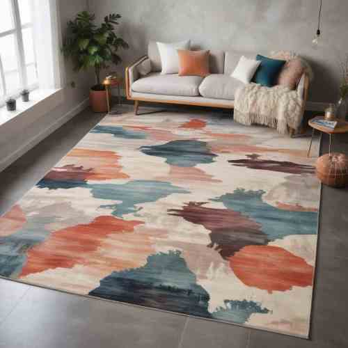 38 Essential Modern Decor Pieces to Elevate Every Room 12 Abstract Area Rug 1