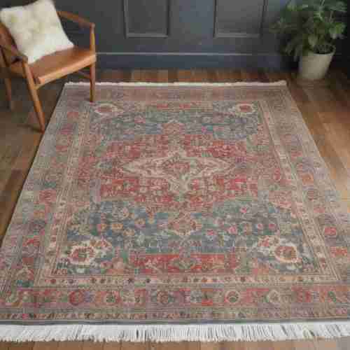 40 Retro-Chic Home Decor Ideas That Blend Vintage Charm with Modern Style 9 Antique Rug