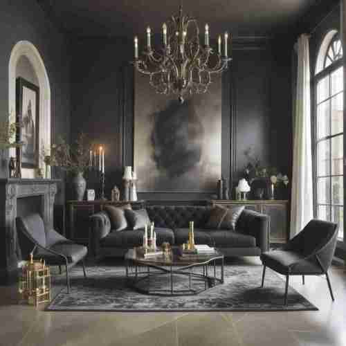 Black and Metallic Accents 2