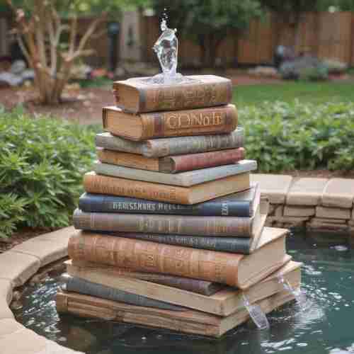 39 Creative Water Fountain Ideas to Make in the Garden 30 Book Stack Fountain