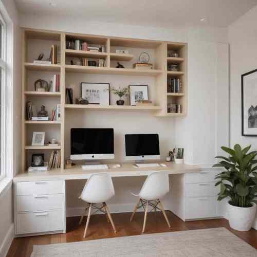 34 Stylish Home Office Decor Ideas to Spark Focus & Creativity 19 Built In Desk