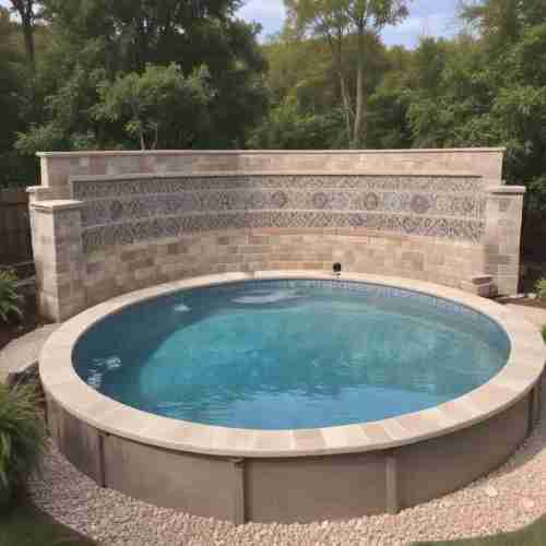 39 Chic Above-Ground Pool Ideas to Elevate Your Backyard Summer Fun 24 Custom Tile Work