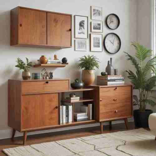 36 Iconic Mid-Century Modern Decor Ideas for Stylish and Timeless Living 31 Functional Storage 1