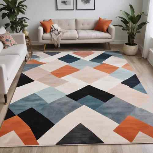 40 Sleek Minimalist Decor Ideas for a Calm and Contemporary Home 10 Geometric Rugs 1