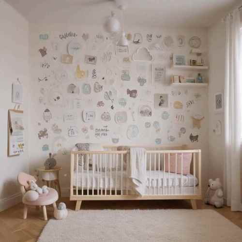 34 Sweet & Stylish Baby Bedroom Ideas for the Cutest Nursery Dreams 31 Interactive Wall