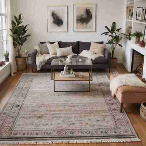 38 Sleek & Stylish Living Room Ideas for Effortless Modern Comfort 22 Layered Rugs 1 1