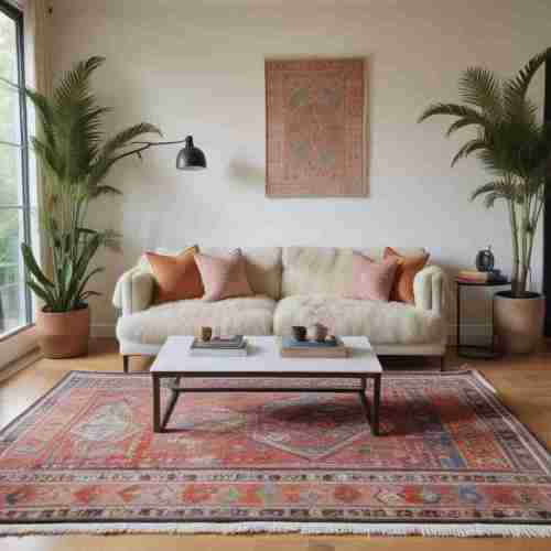 36 Fresh Modern Traditional Decor Ideas for Classic Comfort with a Twist 10 Layered Rugs 1 2