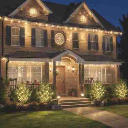 36 Dazzling Outdoor Christmas Light Ideas to Spark Holiday Magic 24 Light Projectors
