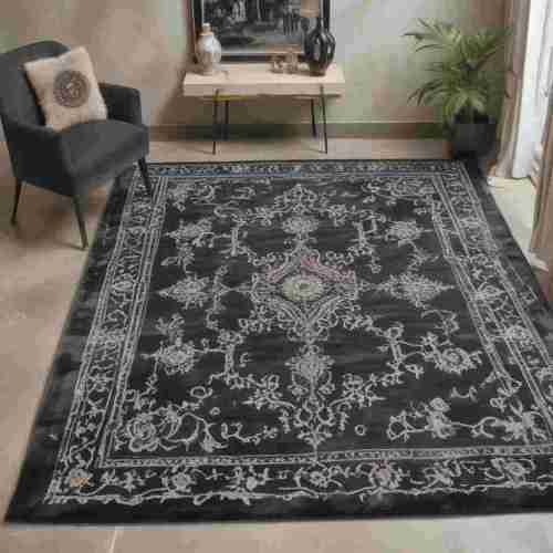 34 Captivating Modern Gothic Decor Ideas for a Dark and Sophisticated Home 17 Luxurious Rugs 1