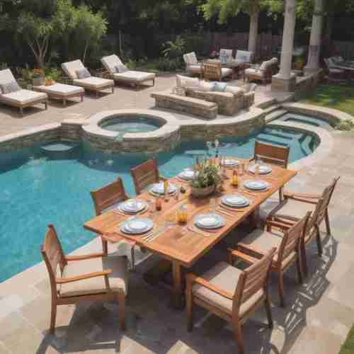 39 Chic Above-Ground Pool Ideas to Elevate Your Backyard Summer Fun 35 Poolside Dining