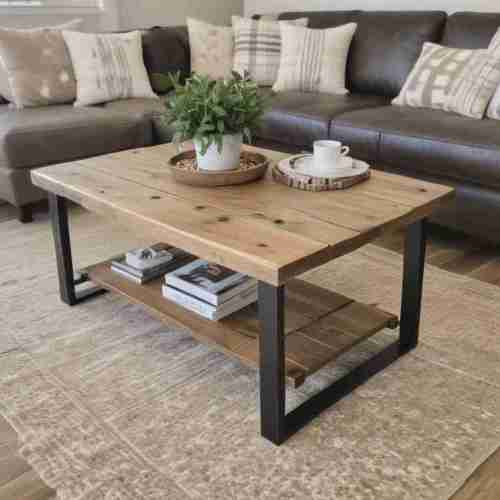 40 Stylish Modern Farmhouse Decor Ideas for a Cozy and Inviting Home 38 Rustic Coffee Table