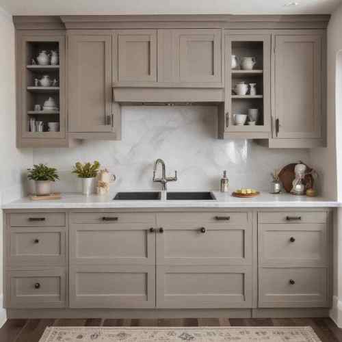 Shaker Cabinets with Modern Hardware
