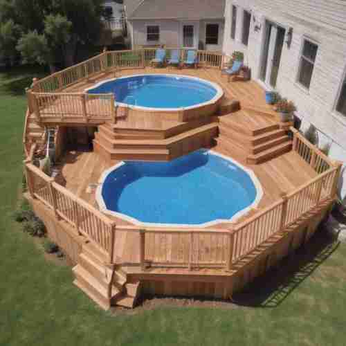 39 Chic Above-Ground Pool Ideas to Elevate Your Backyard Summer Fun 25 Split Level Deck