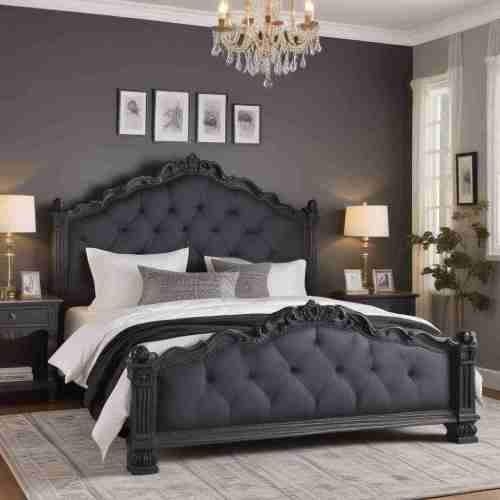 34 Captivating Modern Gothic Decor Ideas for a Dark and Sophisticated Home 23 Statement Bedframes 1