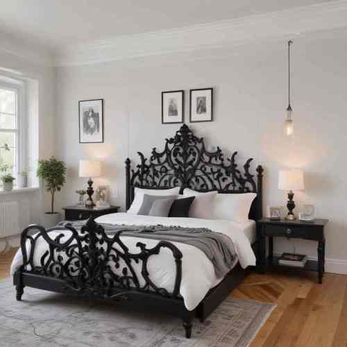 34 Captivating Modern Gothic Decor Ideas for a Dark and Sophisticated Home 22 Statement Bedframes
