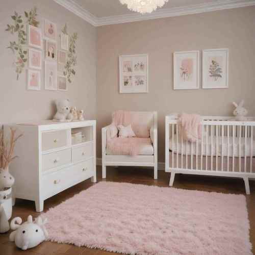 36 Adorable Baby Girl Nursery Ideas for Stylish Small Spaces 16 Baby Friendly Rugs