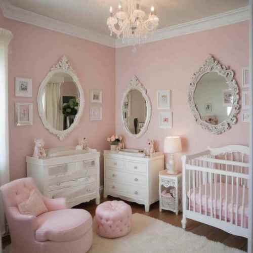 36 Adorable Baby Girl Nursery Ideas for Stylish Small Spaces 10 Mirrors