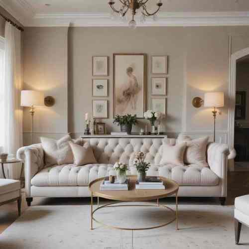 Neutral Sofas with Tufting 1