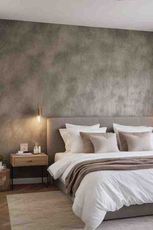 40 Stunning Bedroom Accent Wall Ideas for a Cozy and Stylish Makeover 5 Add Subtle Texture 1