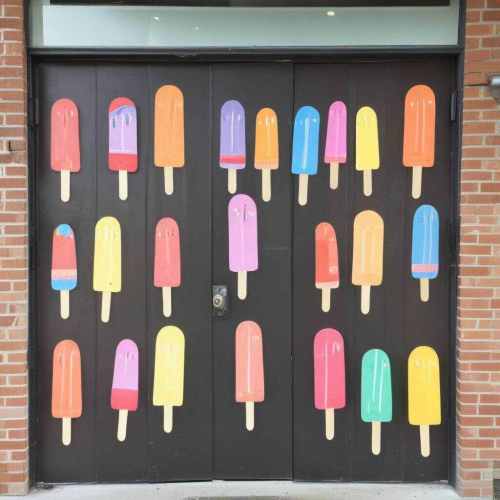 40 Creative DIY Summer Classroom Door Ideas for a Fun and Cheerful Welcome 13 Popsicles 1