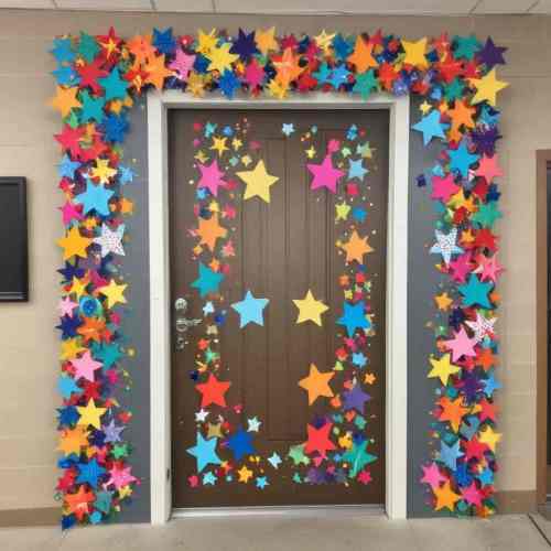 40 Creative DIY Summer Classroom Door Ideas for a Fun and Cheerful Welcome 18 Stars