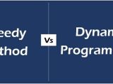 Difference Between Greedy Method And Dynamic Programming With