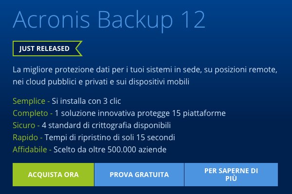 Acronis Backup 12