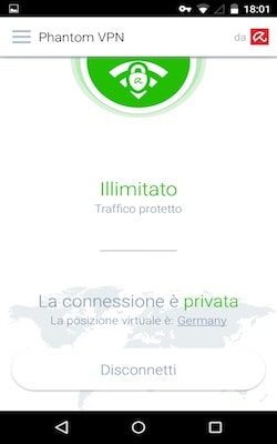Avira Phantom VPN Pro_Android_Screenshot