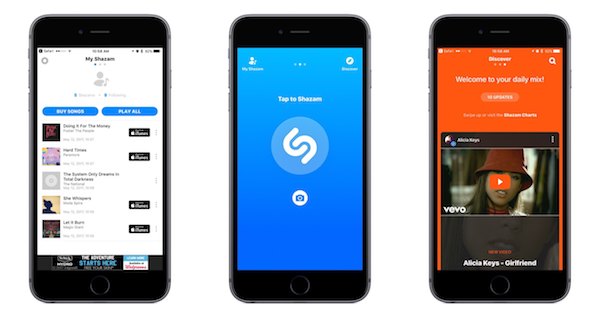 Shazam app iOS11