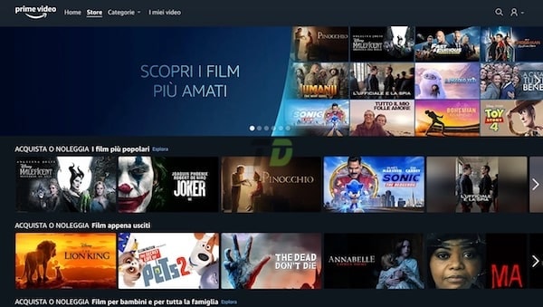Amazon Prime Video Store