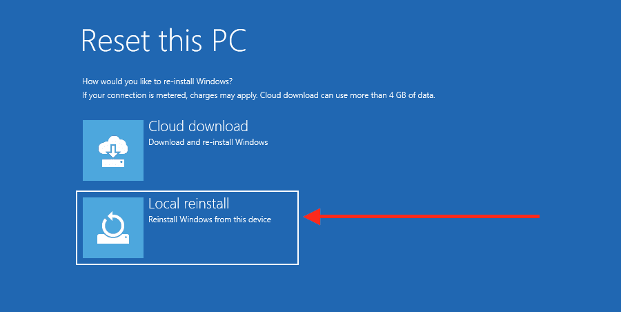 How to reset and reinstall Windows 10 locally