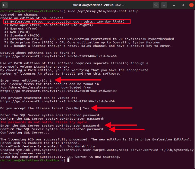 Install Microsoft SQL Server 2019 and MsSQL Command line tools